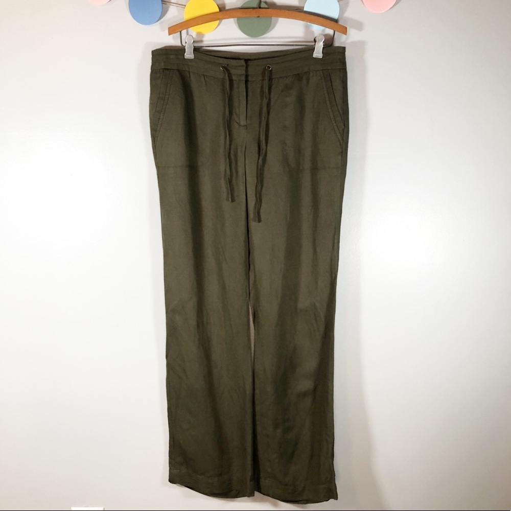 Willi Smith Olive Drawstring Pants - image 1